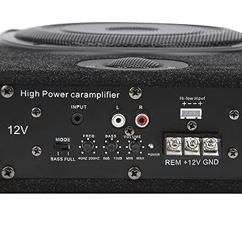 Amazon.co.jp: 車のサブウーファー、パワードサブウーファーカー